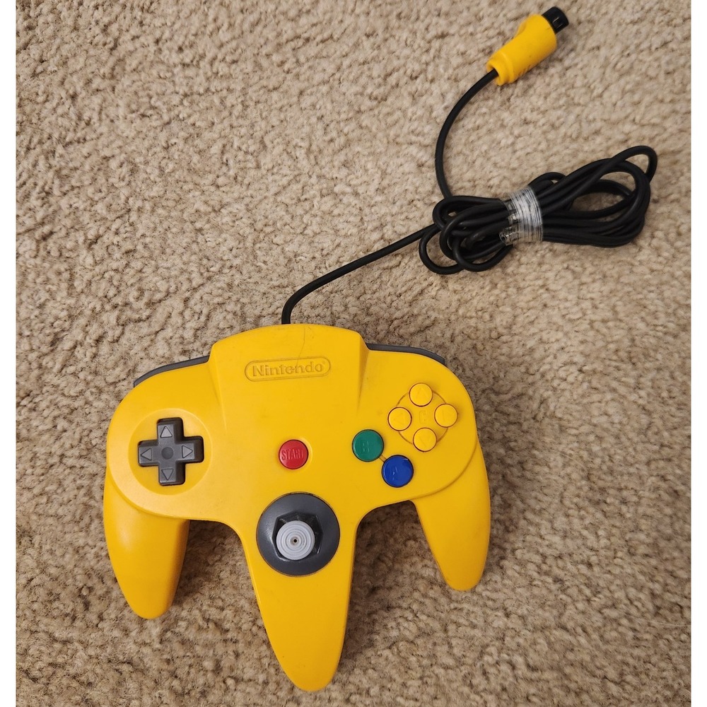 N64 Nintendo Controller Tested Yellow